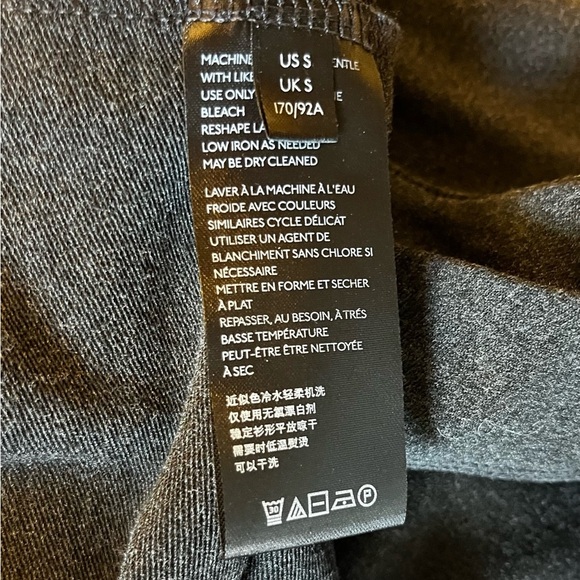 Anthropologie Gray Knit Column Boatneck Midi Dress Sz S Stretch Goth Grunge Punk - Picture 8 of 8